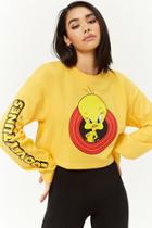 Forever21 Tweety Graphic Crop Top