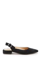 Forever21 Faux Suede Slingback Flats