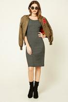 Forever21 Women's  Midi Open-shoulder Dress