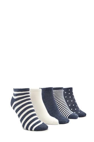 Forever21 Women's  Classic Pattern Ankle Sock Set