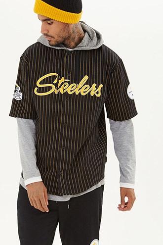 21 Men Men's  Nfl Steelers Hooded Shirt