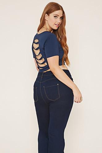 Forever21 Plus Women's  Plus Size Cutout Top