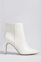 Forever21 Faux Leather Stiletto Ankle Boots (wide)