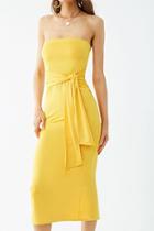 Forever21 Knotted-sash Maxi Tube Dress