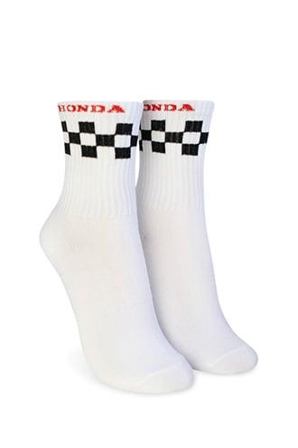 Forever21 Checkered Honda Crew Socks