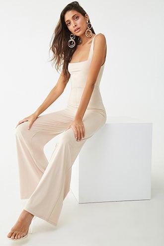 Forever21 Wide-leg Square Neck Jumpsuit