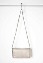 Forever21 Chained Faux Leather Crossbody (pewter)