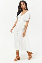 Forever21 Button-front Midi Dress