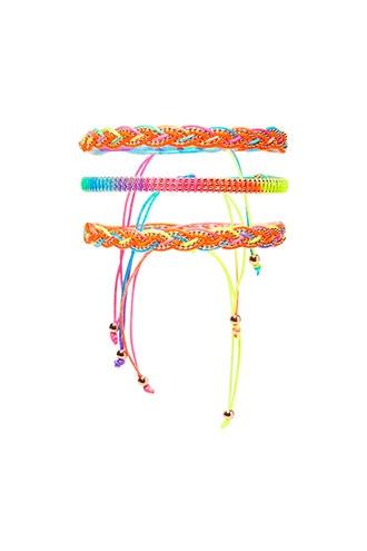 Forever21 Neon Beaded Bracelet Set