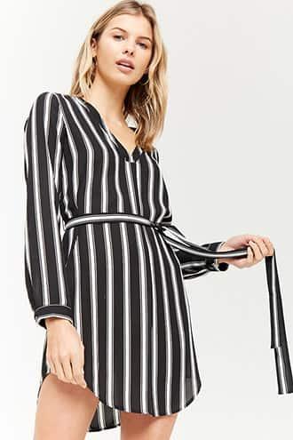 Forever21 Stripe Chiffon Dress