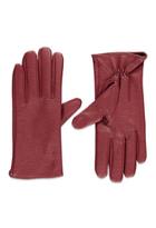 Forever21 Faux Leather Gloves (burgundy)