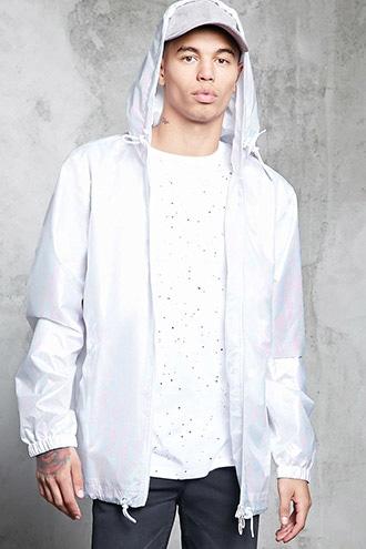 Forever21 Iridescent Hooded Windbreaker