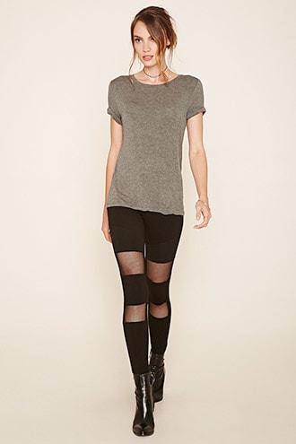 Forever21 Contemporary Mesh Leggings
