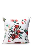 Forever21 Photo-floral Throw Pillow (cream/multi)