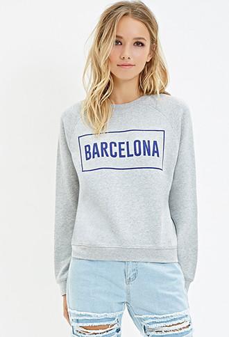 Forever21 Barcelona Raglan Sweatshirt