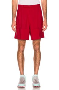 Raf Simons Turn Ups Shorts In Red