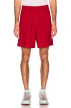 Raf Simons Turn Ups Shorts In Red