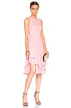 Alexander Mcqueen Drape Pencil Dress In Pink
