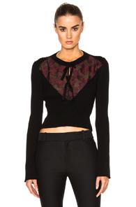 Erdem Knit Merino Celia Jumper In Black