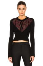 Erdem Knit Merino Celia Jumper In Black