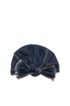 Lola Hats For Fwrd Denim Turban In Blue