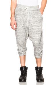 Nlst Soft Fleece Knit Harem Sweatpants In Gray