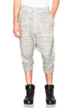 Nlst Soft Fleece Knit Harem Sweatpants In Gray