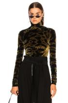 Proenza Schouler Tie Dye Velvet Turtleneck In Abstract,green,ombre & Tie Dye