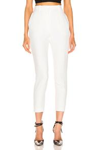 Alexander Mcqueen High Waisted Cigarette Pant In White