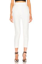 Alexander Mcqueen High Waisted Cigarette Pant In White