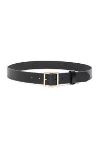 Frame Denim Classic Square Belt In Black