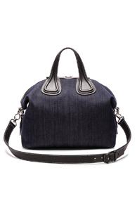 Givenchy Medium Denim Nightingale In Blue