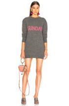 Alberta Ferretti Sunday Crewneck Sweater Dress In Gray