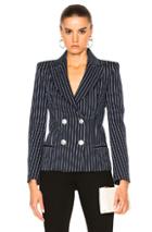 Pierre Balmain Pinstripe Blazer In Stripes