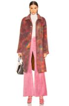 Sies Marjan Blaine Coat In Ombre & Tie Dye,orange,pink,purple