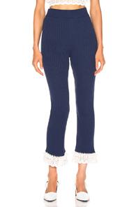 Staud Delon Pant In Blue