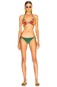 Adriana Degreas X Charlotte Olympia Bikini With Tulle In Green