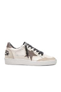 Golden Goose Leather Ball Star Sneakers In Neutrals