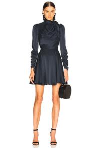 Zimmermann Scarf Swing Dress In Blue