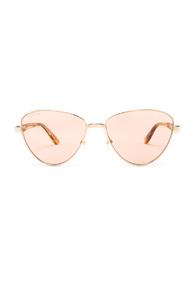 Balenciaga Sunglasses In Metallic Gold