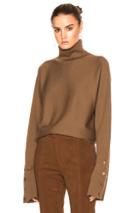 Tibi Turtleneck Sweater In Brown