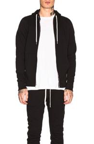 John Elliott Flash 2 Zip Hoodie In Black
