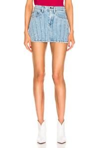 Cotton Citizen Caballo Skirt In Denim Light