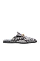 Stella Mccartney Buckle Loafers In Black,white,animal Print