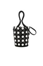Alexander Wang Roxy Dome Stud Mini Bucket Bag In Black