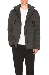 Y-3 Yohji Yamamoto Matte Down Jacket In Gray