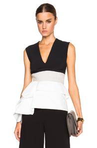 Roksanda Renae Top In Black,white