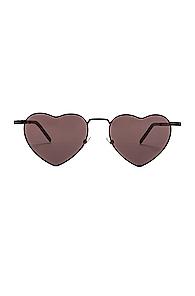 Saint Laurent Loulou Sunglasses In Black