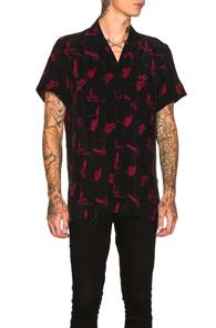 Amiri Dove Shirt In Black,animal Print