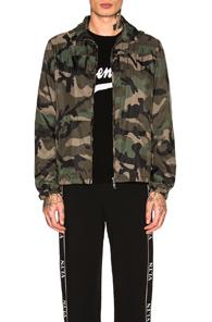 Valentino Windbreaker In Abstract,green